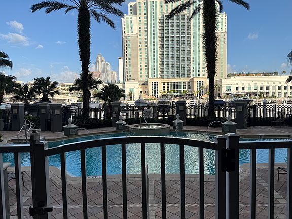 view to Marriot Downtown Tampa