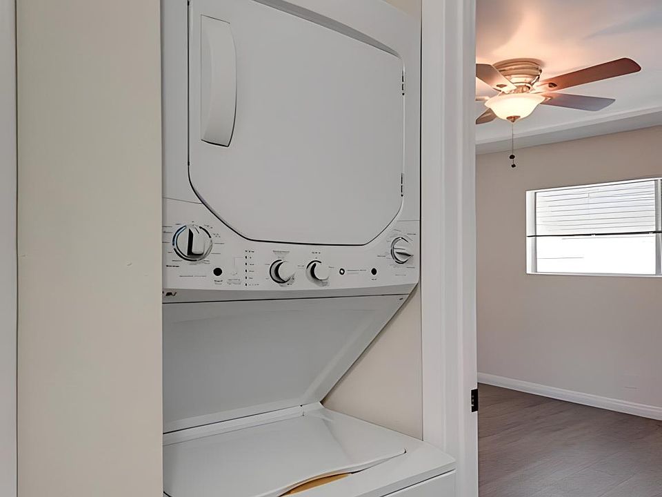 Washer and dryer in unit
