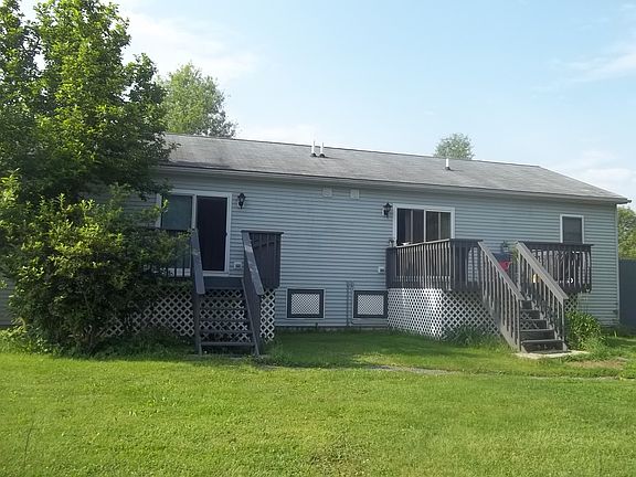 Deck is off the kitchen