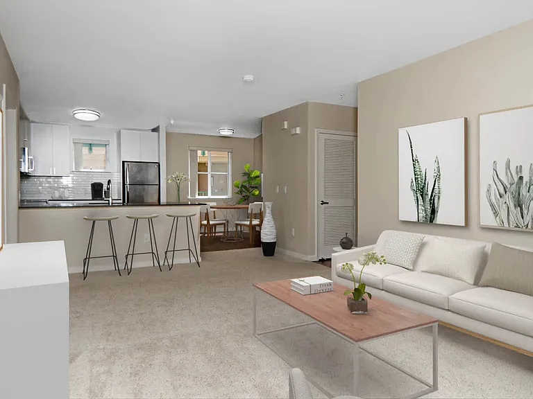 Carpeted Living Area