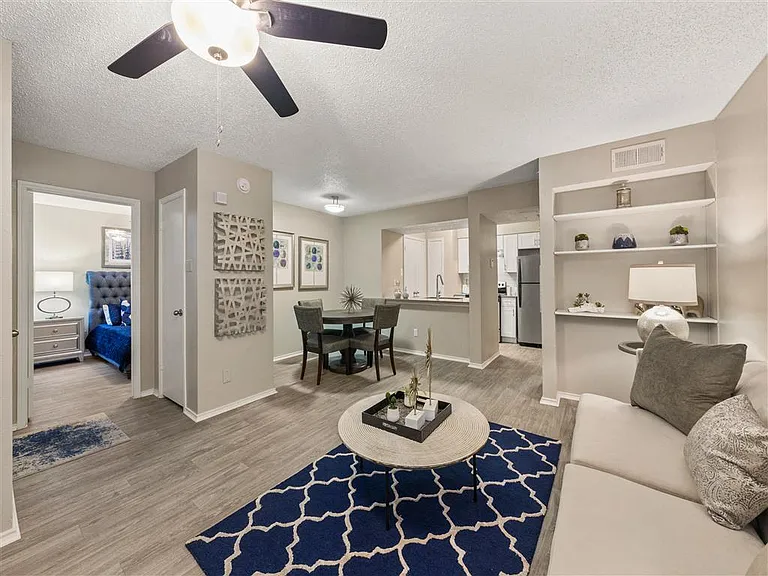 Living Room and Dining area.