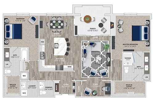 Floor plan B61