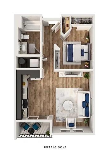 Floor plan A1-B