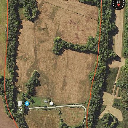 Property outlined in red 