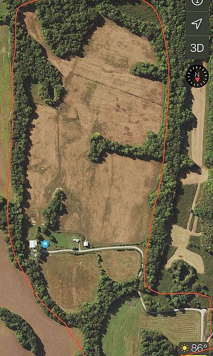 Property outlined in red 