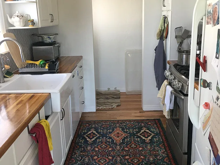 Kitchen - pretty good storage for its efficient size