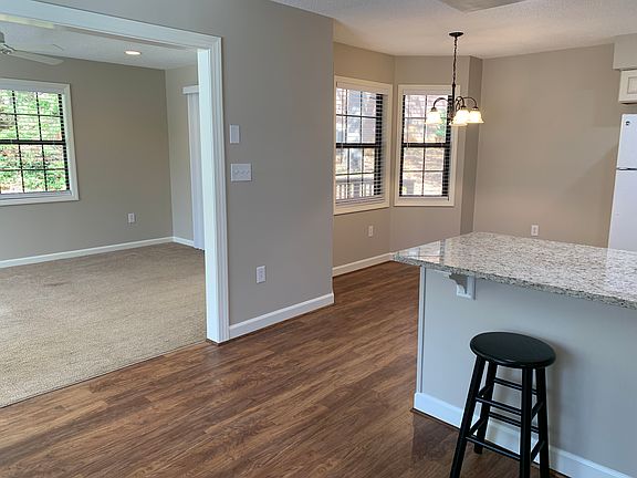Eat in kitchen and view to Family Room