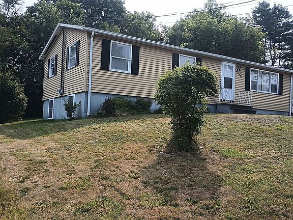 Front view & lilac bush