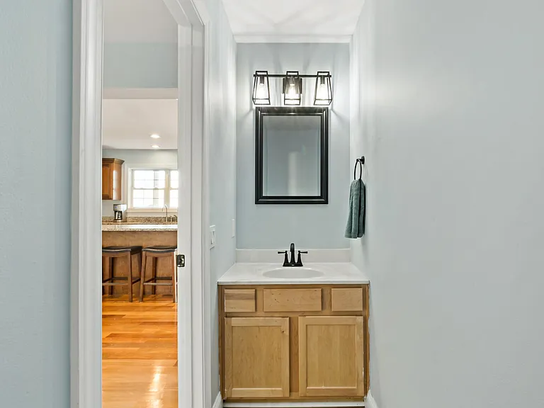 Second floor half bath