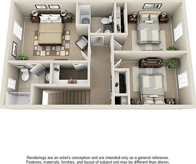 3 Bedroom | 2.5 Bath | 1510 SF 3 Bedroom | 2.5 Bath | 1510 SF