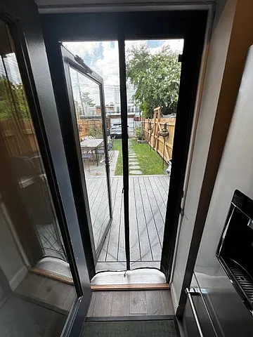 Door to backyard