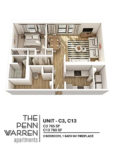 Floor plan 1 Bedroom