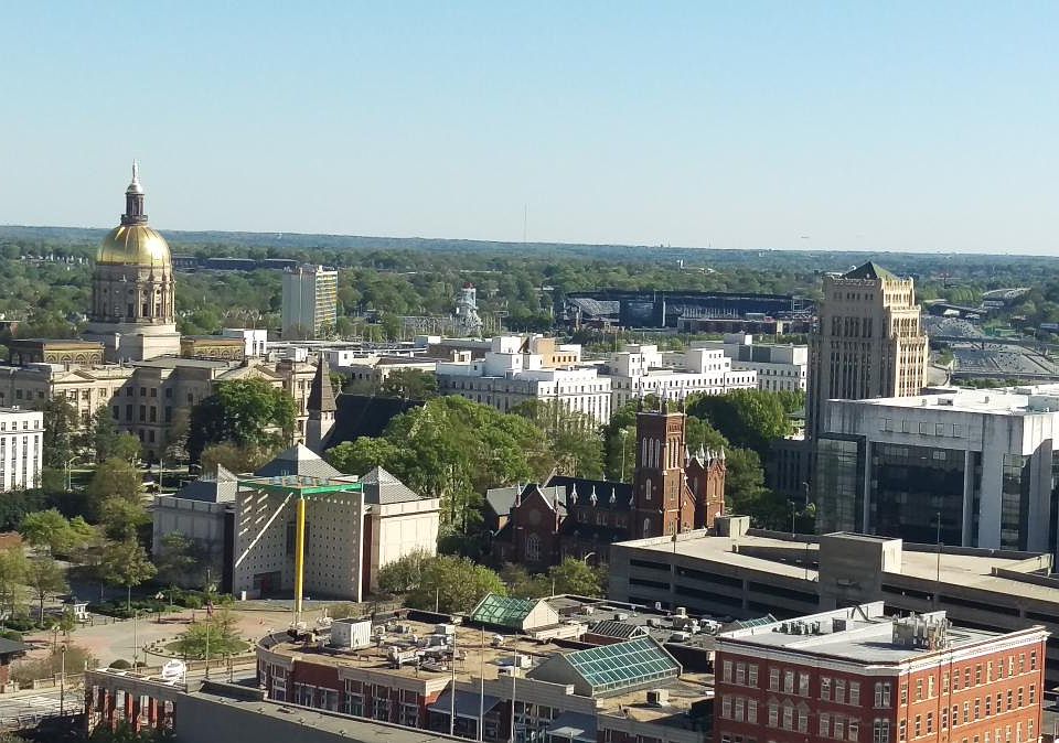 Unbelievable panoramic view from expansive roof-top patio to