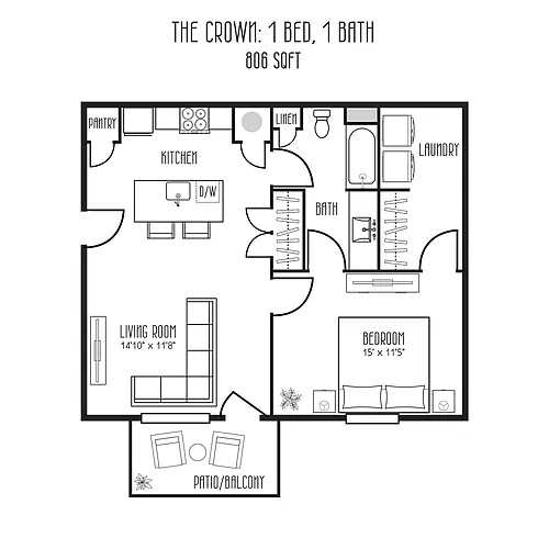 Floor plan The Crown
