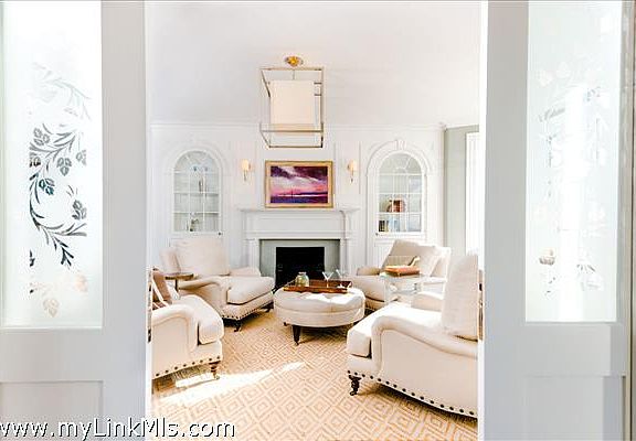 Sitting Room off the Front Foyer with wet bar