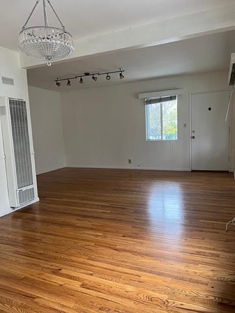 View to living room from dining space.
