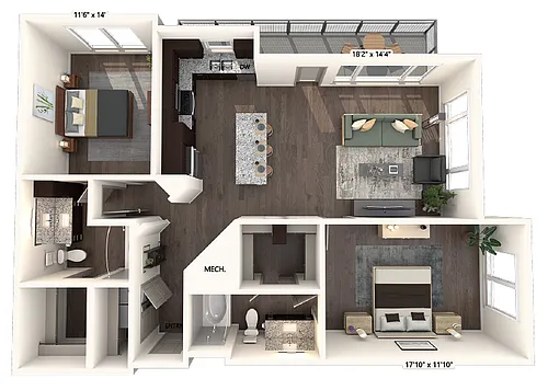 Floor plan B2-1183-E