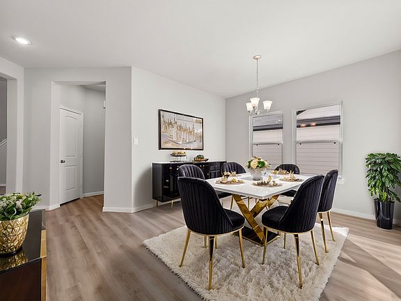 Virtually staged representation of the floor plan. Actual home features, colors, and details may var