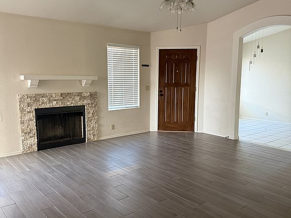Living room facing entrance door