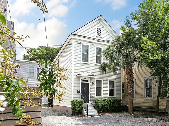 View through parking area.