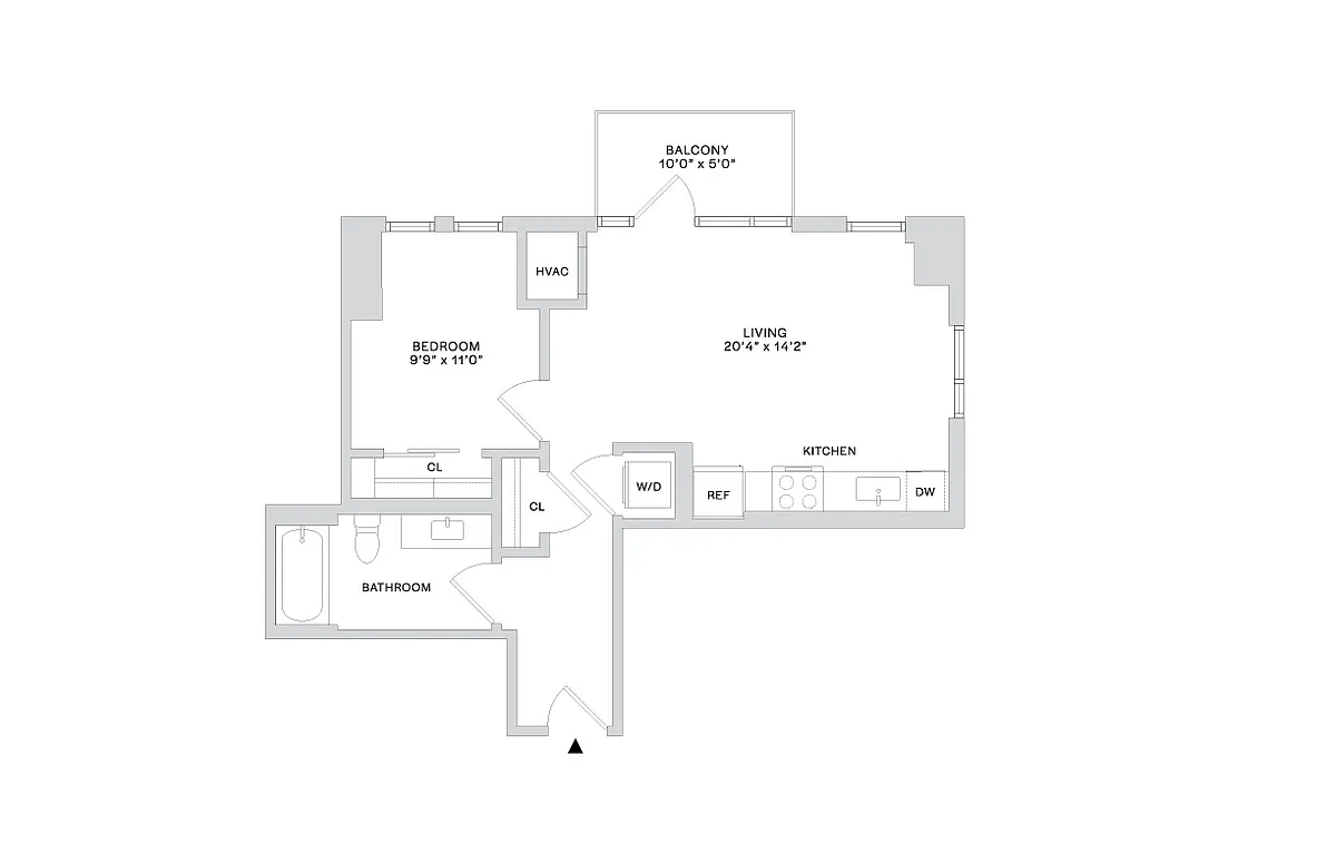 Floor plan B10 1X1