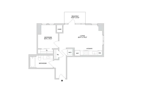 Floor plan B10 1X1