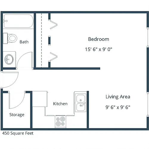 Floor plan Efficiency 01A