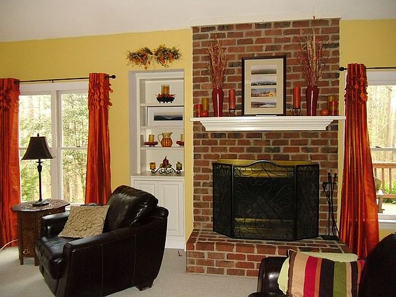 New gas logs and built ins