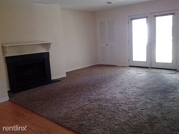 family room with fireplace