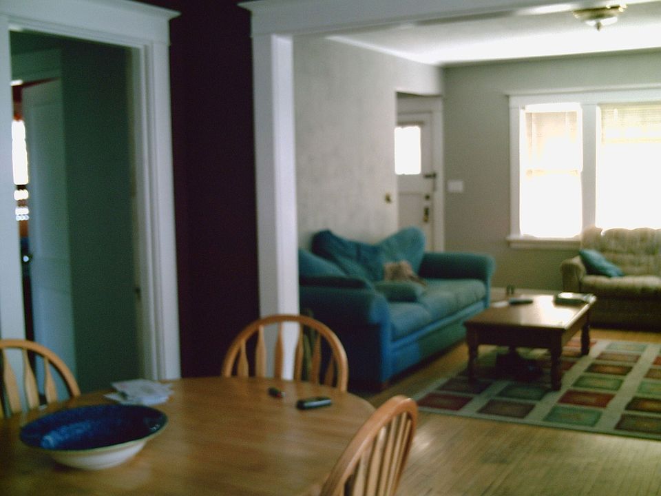 from kitch doorway looking at dining and living rooms