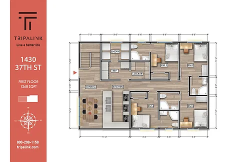 Floor plan 1430 W 37th St