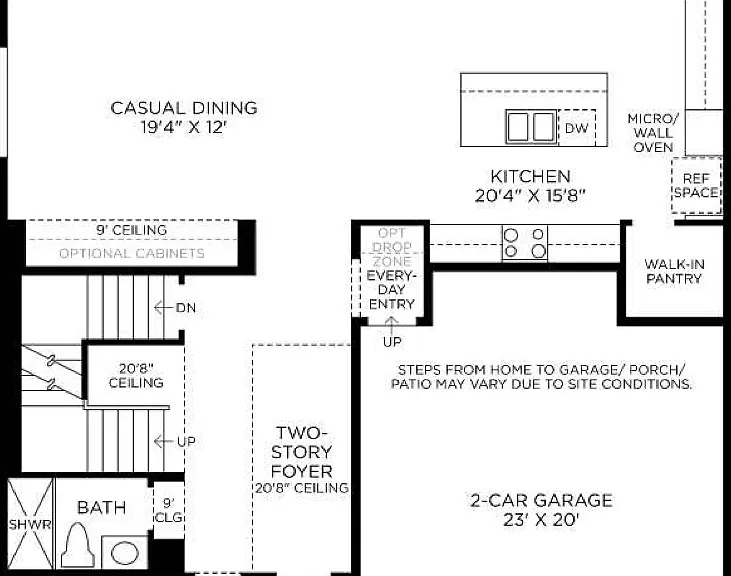 Floor Plan - First (Main) Floor