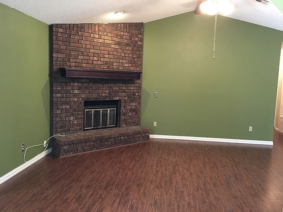 Cozy corner fireplace