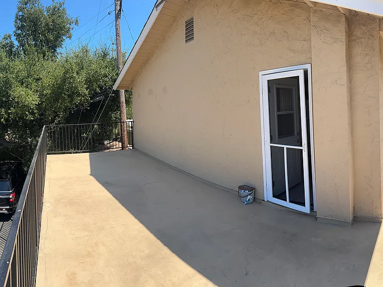 Back door to large deck area