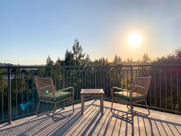 Sit and relax and watch the sun rise or set