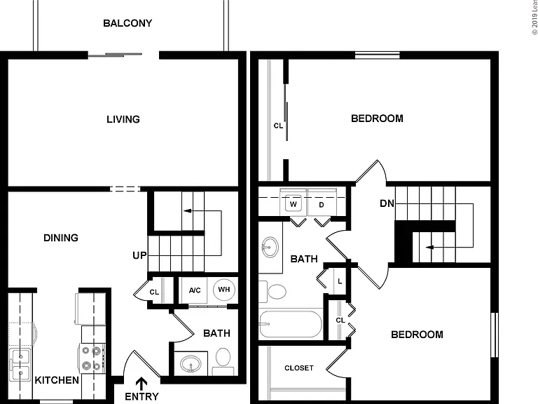 The Locomotive: Beds - 2: Baths - 1.5: SqFt Range - 1200 to 1200