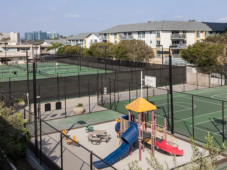 Tennis Courts and Play Area