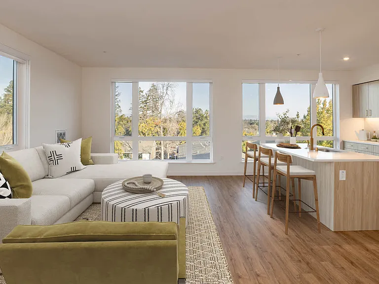 Living Room with Hard Surface Flooring