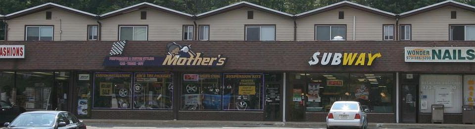 Apartments located behind shopping center