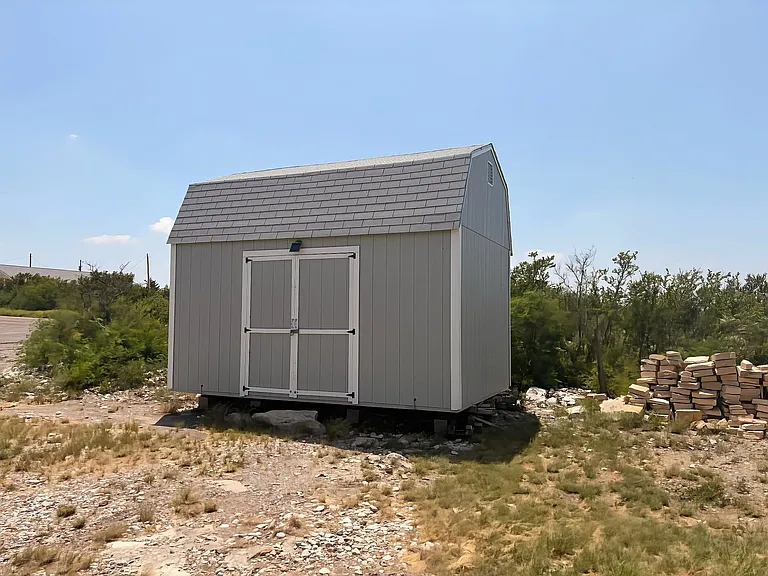 Shed with loft storage
