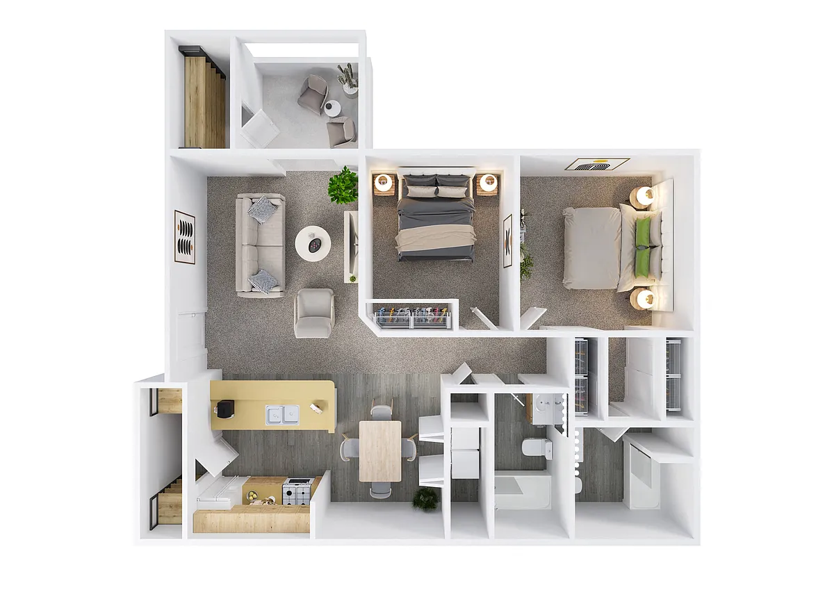 Floor plan Two Bedroom