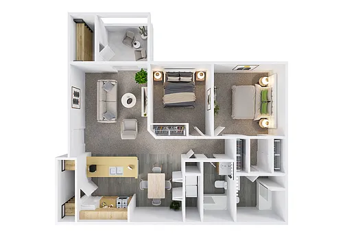 Floor plan Two Bedroom