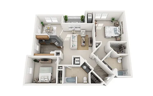 Floor plan C3 Two Bedroom