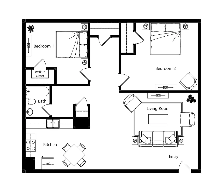 Floor plan B1