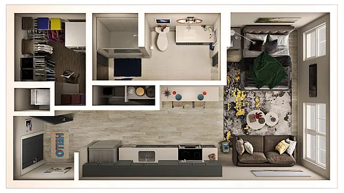 Floor plan Blondie