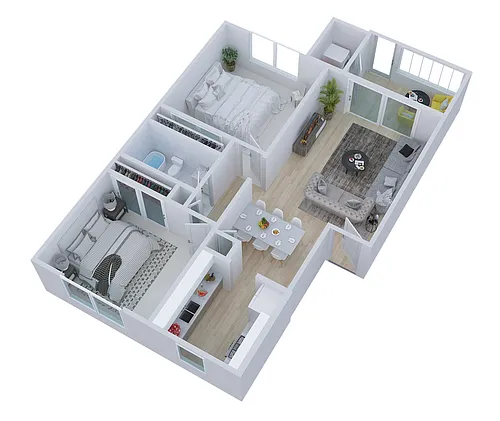 Floor plan 2X1