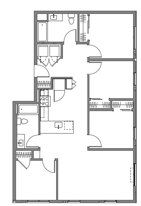 Floor plan Four Bedroom