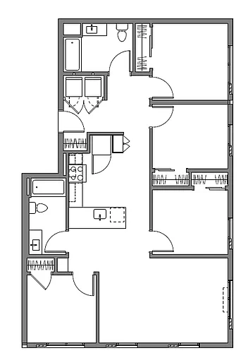 Floor plan Four Bedroom