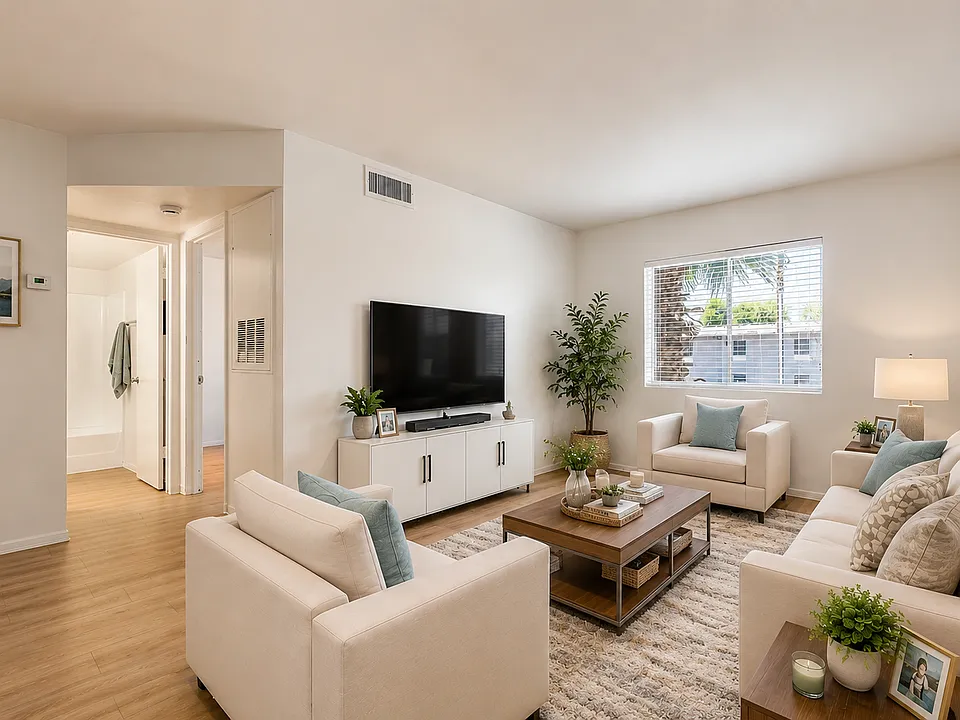 Modern minimalist living room interior