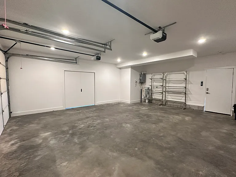 This two car garage has plenty of room for extra storage!